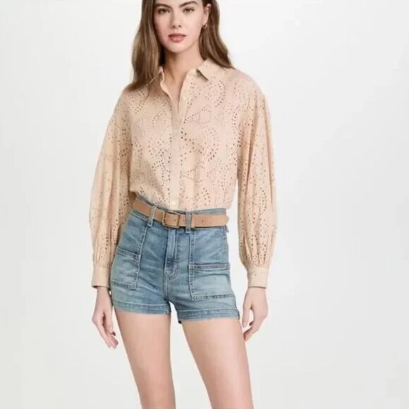 Nili Lotan Livie Denim Jean Shorts 26 - Picture 8 of 16